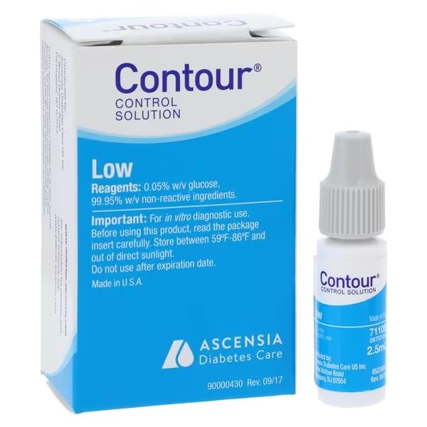 Control Solution Ascensia Blood Glucose Contour  .. .  .  